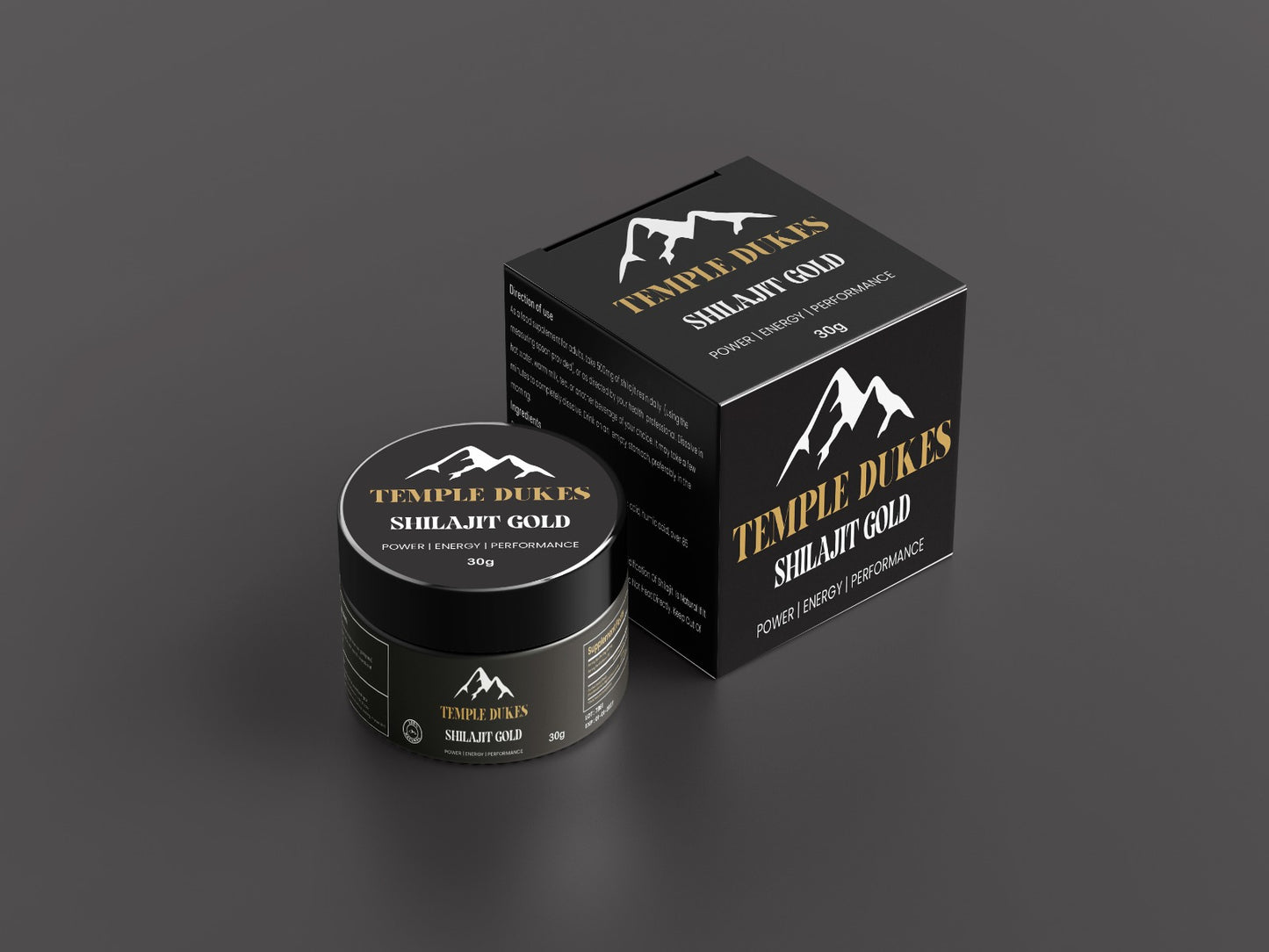 SHILAJIT GOLD ORGANIC MINERAL Supplement - Organic Mineral Resin for Energy, Stamina, Memory & Cognitive Function - 30g Jar