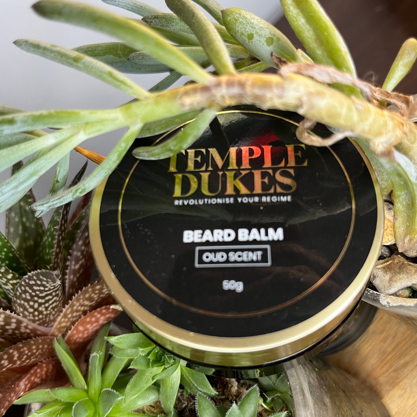 SHEA BUTTER BEARD BALM (OUD) NATURAL