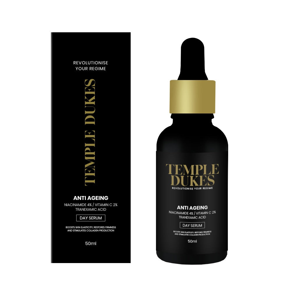 Anti ageing day serum Niacinamide Hyaluronic acid Tranexamic acid Vitamin C